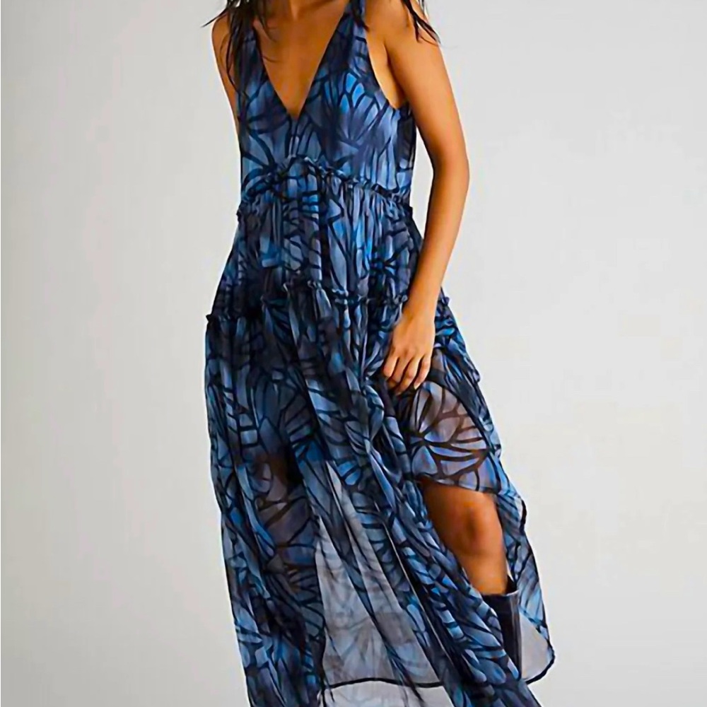 Free people Julianna Maxi Dress In Navy